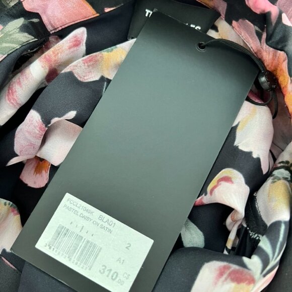 The Kooples pastel daisy print satin blouse size 2 / 02 - Picture 7 of 7